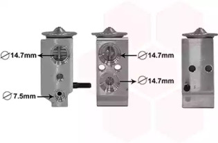 VAN WEZEL 82001300 -  Расширительный клапан, кондиционер
